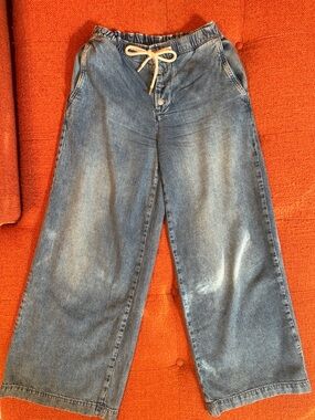 Pilcro Light Blue Denim Jeans with Cream Label